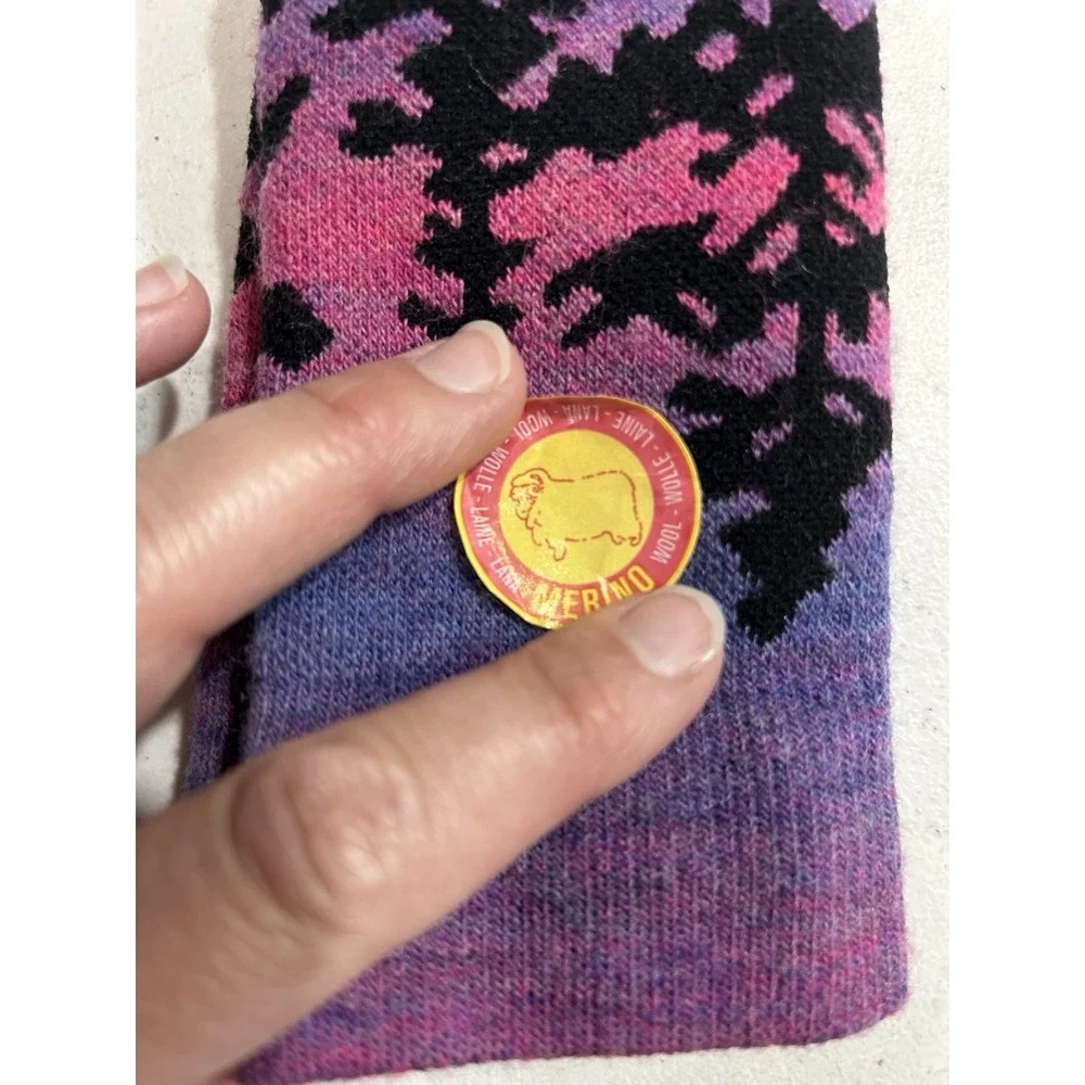 Burton Women's M/L Performance Midweight Snowboard Merino Wool Socks Sunrise(SC)